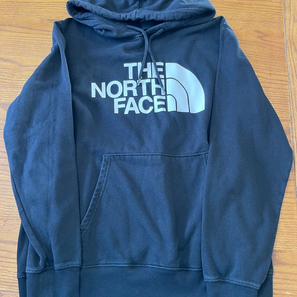 The North Face Black and White Logo Hoodie